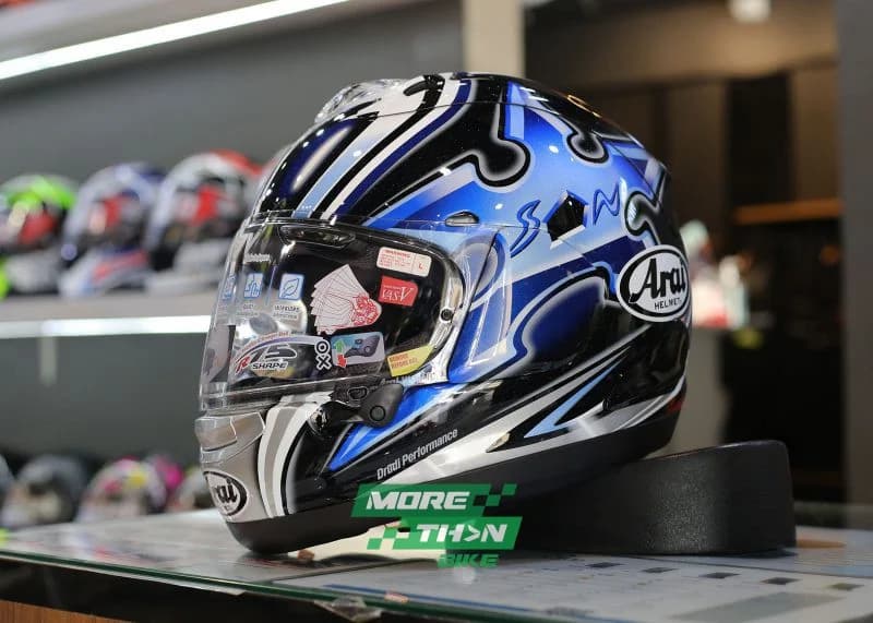 หมวกกันน็อค Arai รุ่น RX-7V Evo ลาย Nakano Shuriken Silver