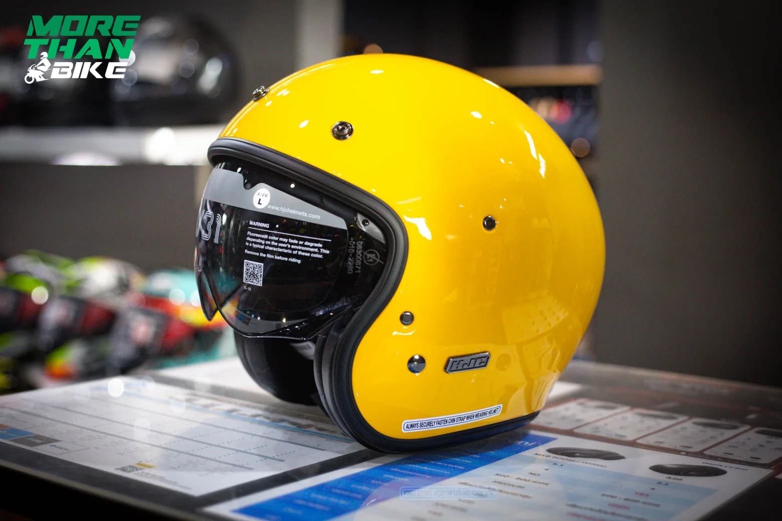 หมวกกันน็อค HJC รุ่น V-31 สีเหลือง
