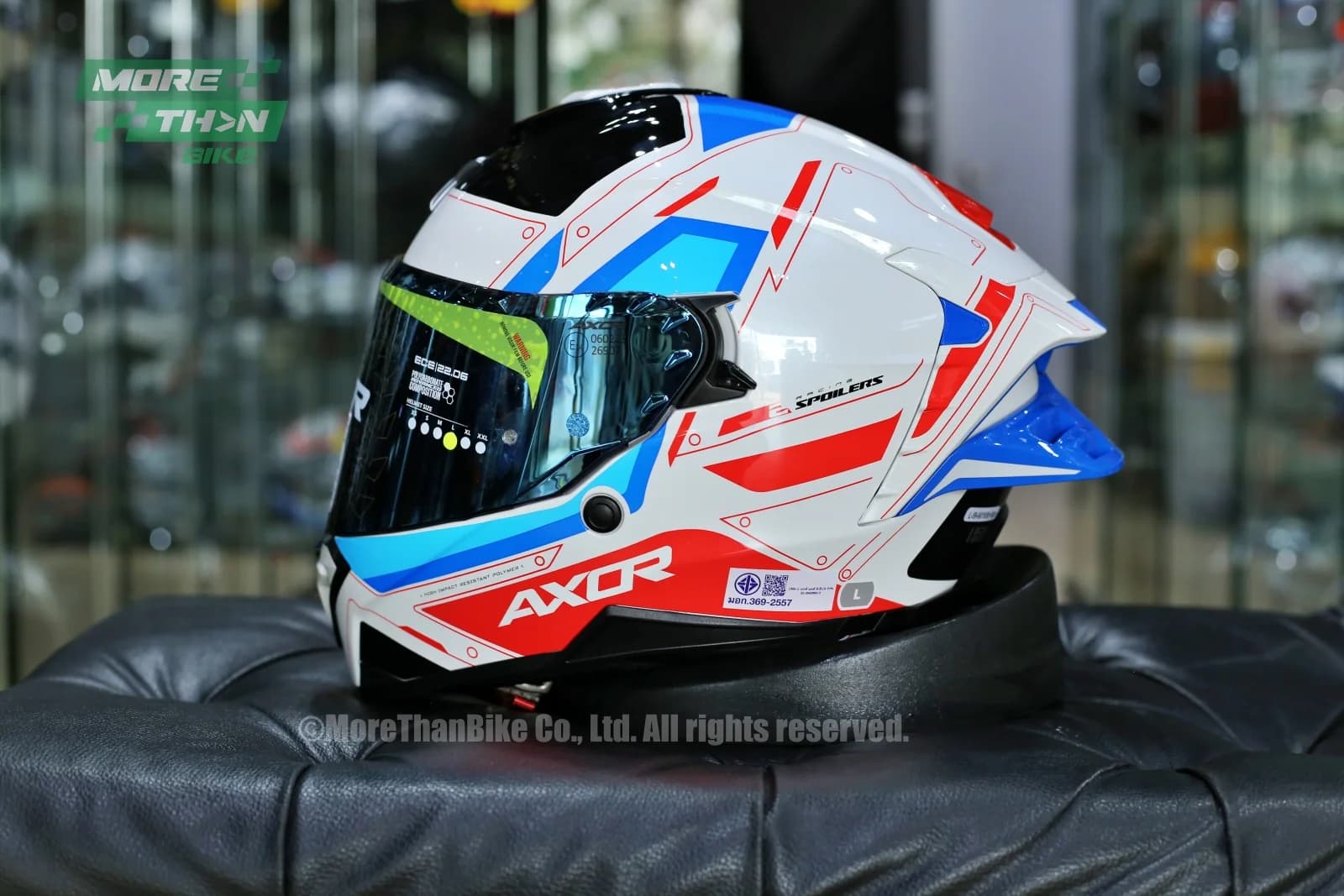 หมวกกันน็อค AXOR รุ่น Brutale ลาย Ryden White/Red
