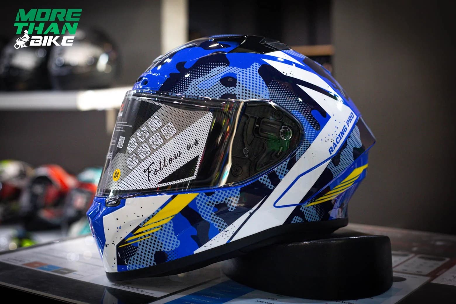 หมวกกันน็อค Zeus รุ่น ZS-826RS ลาย Camo Blue BK8