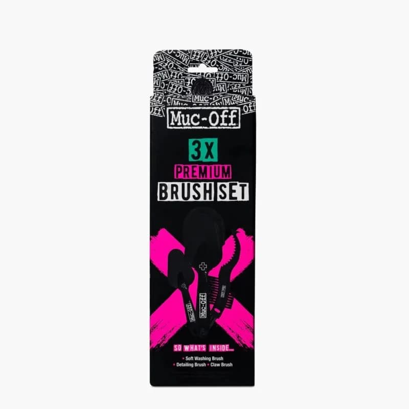 Muc-Off 3x Premium Brush Set ชุดแปรงทำความสะอาดระดับพรีเมียม เซ็ต 3 ชิ้น