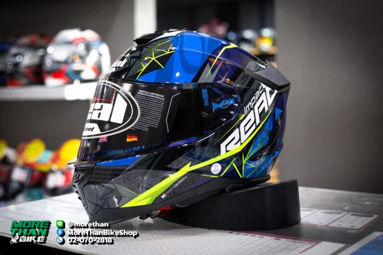 หมวกกันน็อค Real รุ่น Hurricane ลาย Impact Black/Blue
