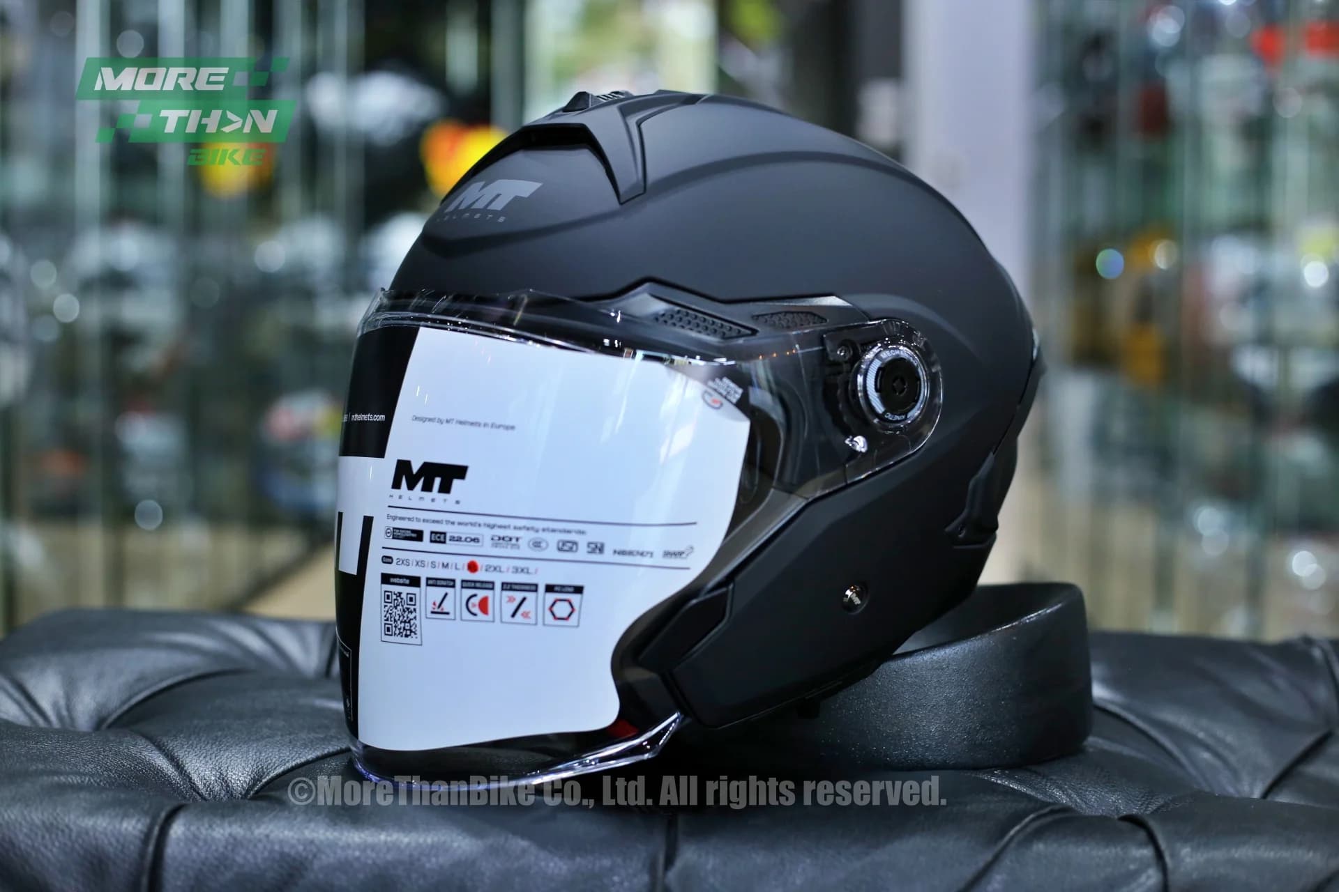 หมวกกันน็อค MT รุ่น Cosmo SV ลาย Pure Matt Black