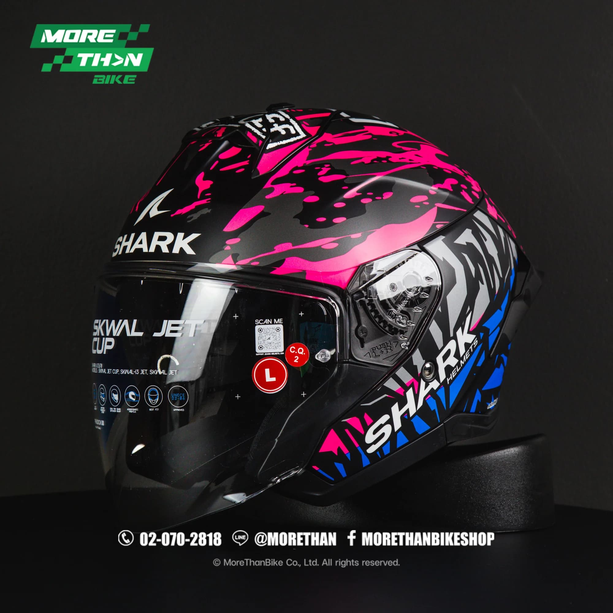 หมวกกันน็อค Shark รุ่น Skwal Jet Cup ลาย Replica Redding Mat KVB